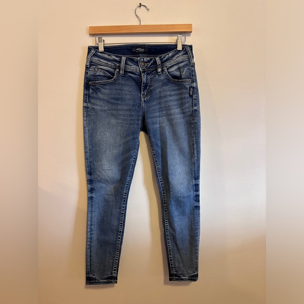 SILVER Elyse Ankle Skinny Jeans